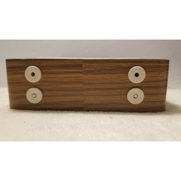 Capello Modern Mantle Clock Dual Alarm Woodgrain Finish LED Display NOB - Picture 6 of 6